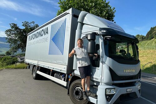 Unser neuer LKW ist im Einsatz