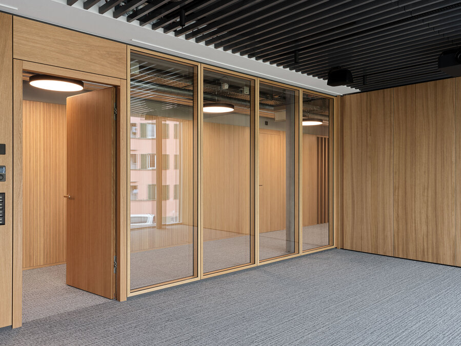 2 Spalten - SEO Holzglastrennwand